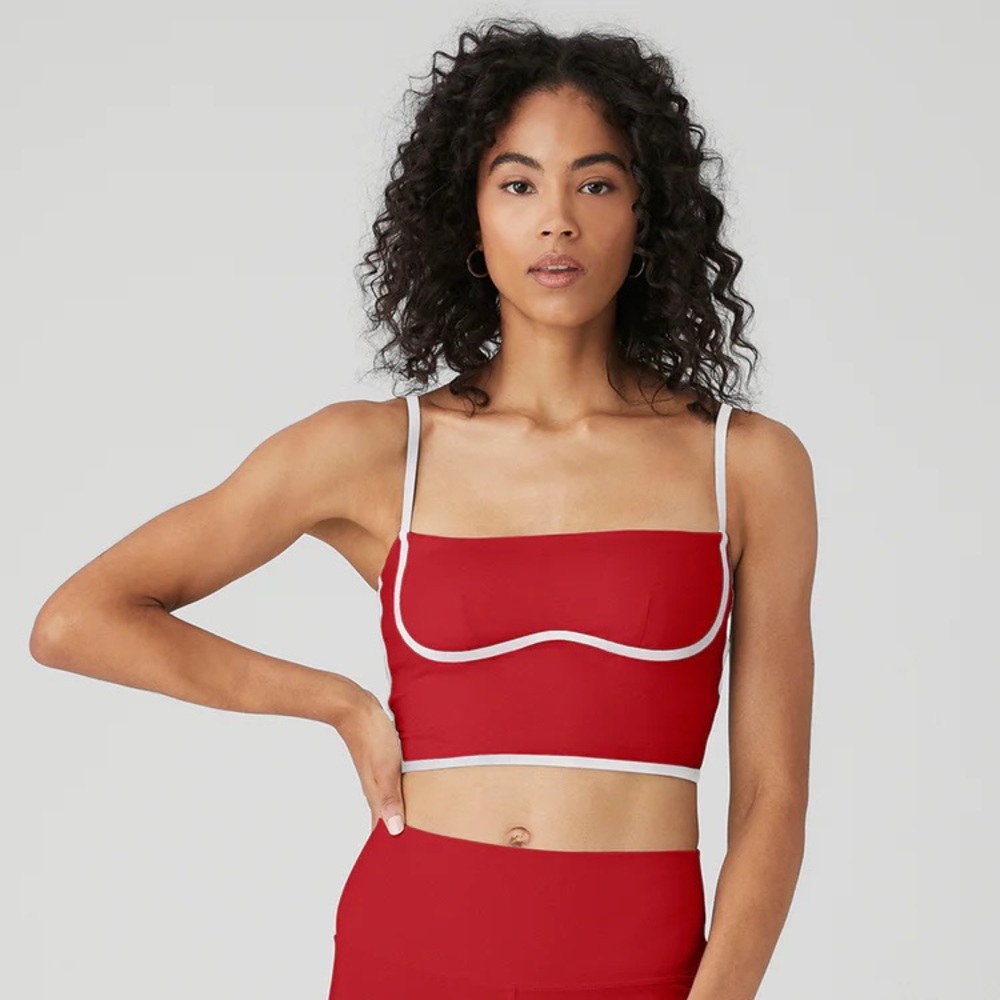 ALO Yoga Red Sports Bra RARE